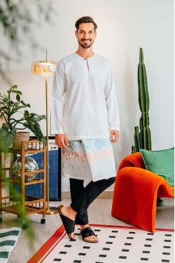 TUSCA MEN | Leon Long Sleeves Classic Kurta in Off White